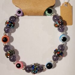 Multicolor Evil Eye Beaded Protection Mal De Ojo Kabbalah Luck Fashion Bracelet 