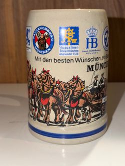 Munich Brewery Ceramic Beer Stein
