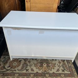 White Toy Chest