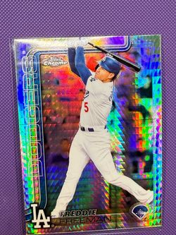 2025 Topps Chrome Freddie Freeman Silver Prizm Refractor SP Dodgers