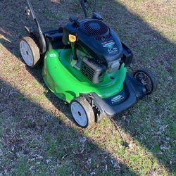 Lawn boy, lawnmower