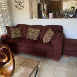 Burgundy Living Room Decor
