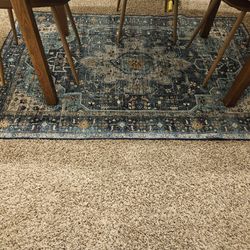 4x6 Teal Persian Rug 