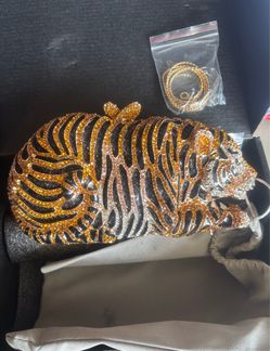 Tiger Clutch Purse
