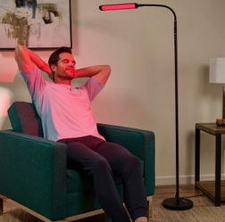 Red light therapy lamp