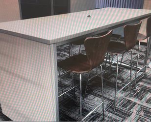 Custom Modern Commercial-Grade BAR Height table | Office Furniture - Made-To-Order