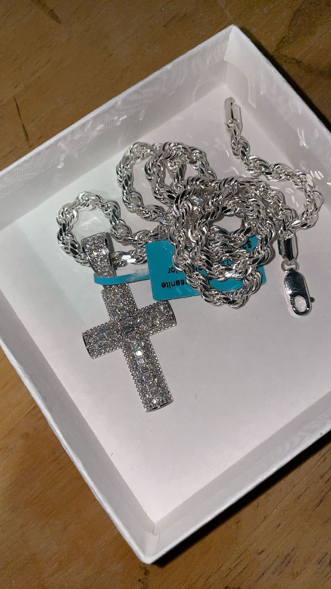 Silver Chain And Pendant