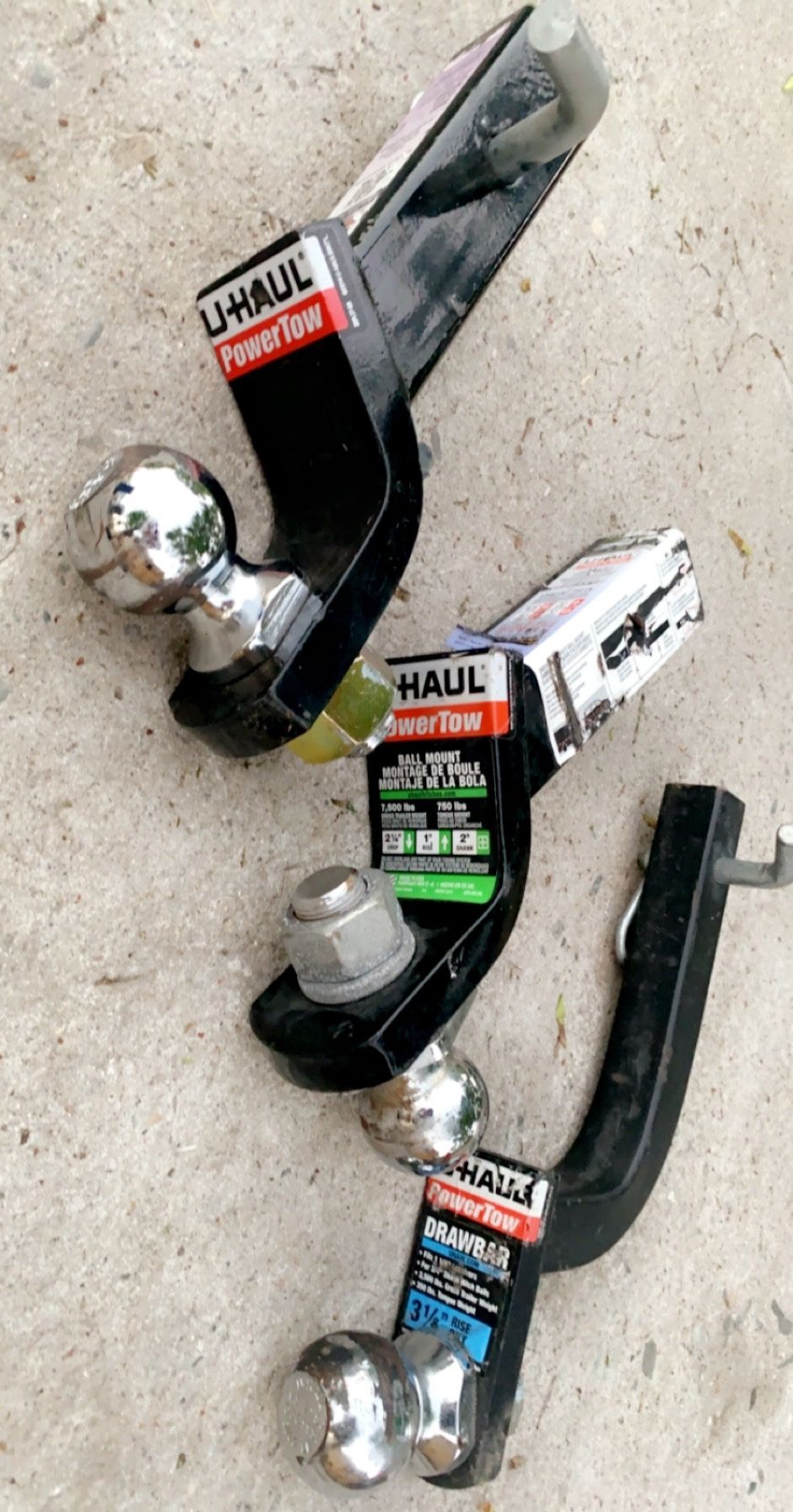 U-Haul Power Tow Ball Mounts