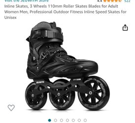 Inline Skates 11-11.5 Men / 12-12.5 Woman