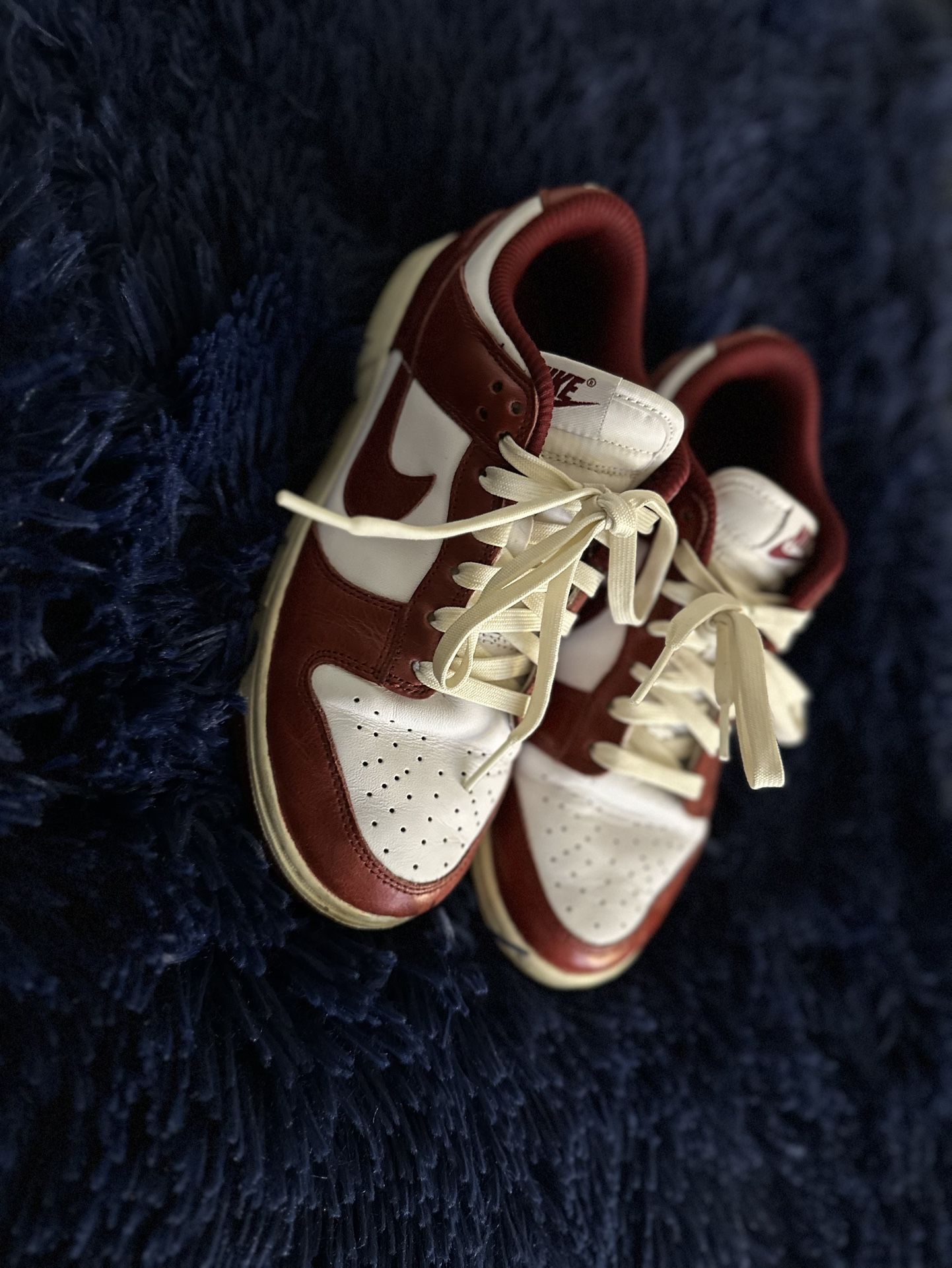 2023 Women’s Nike Dunk Low Premium Vintage Red / White / Coconut Milk Shoes