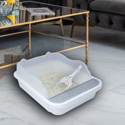 Semi Closed Cat Litter Box Small Cats