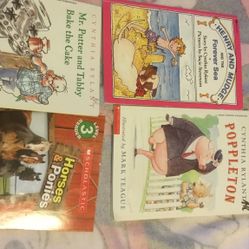 4 Good Children Books   Grade 1–2–3–    Brand Name Scholastic   Henry And   Nudge    Poppleton     Mr Putter  And Tabby   Bake The Cake