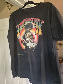 Classic American Jimi Hendrix Black Graphic T-Shirt