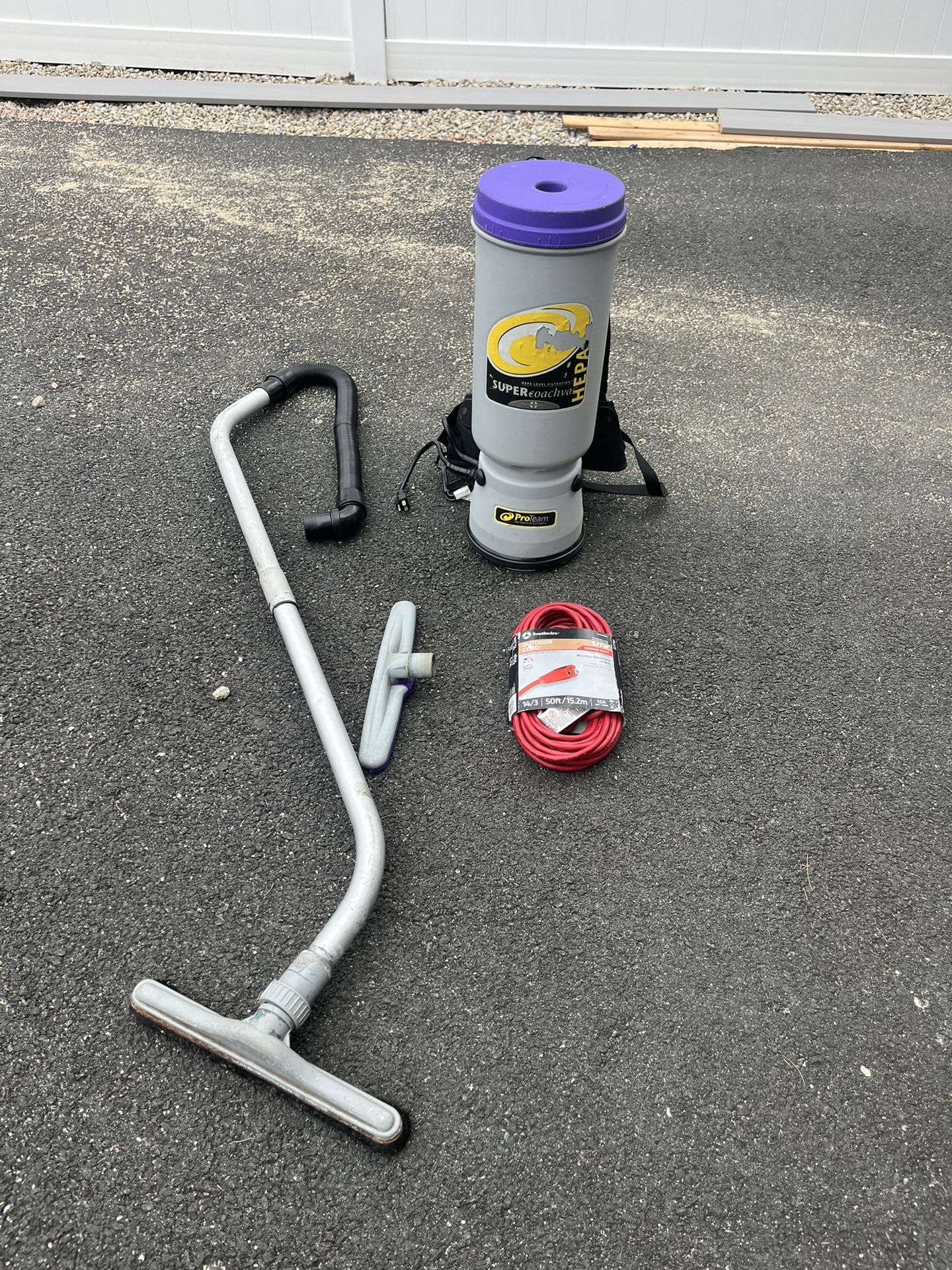 ProTeam Super Coachvac Commercial Backpack Vacuum
