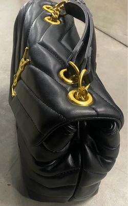 Saint Laurent Loulou Black Quilted Leather Bag