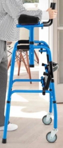 Versatile Rolling Walker for Rehabilitation Blue