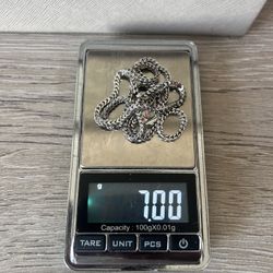 925 Franco Chain Rhodium Plated