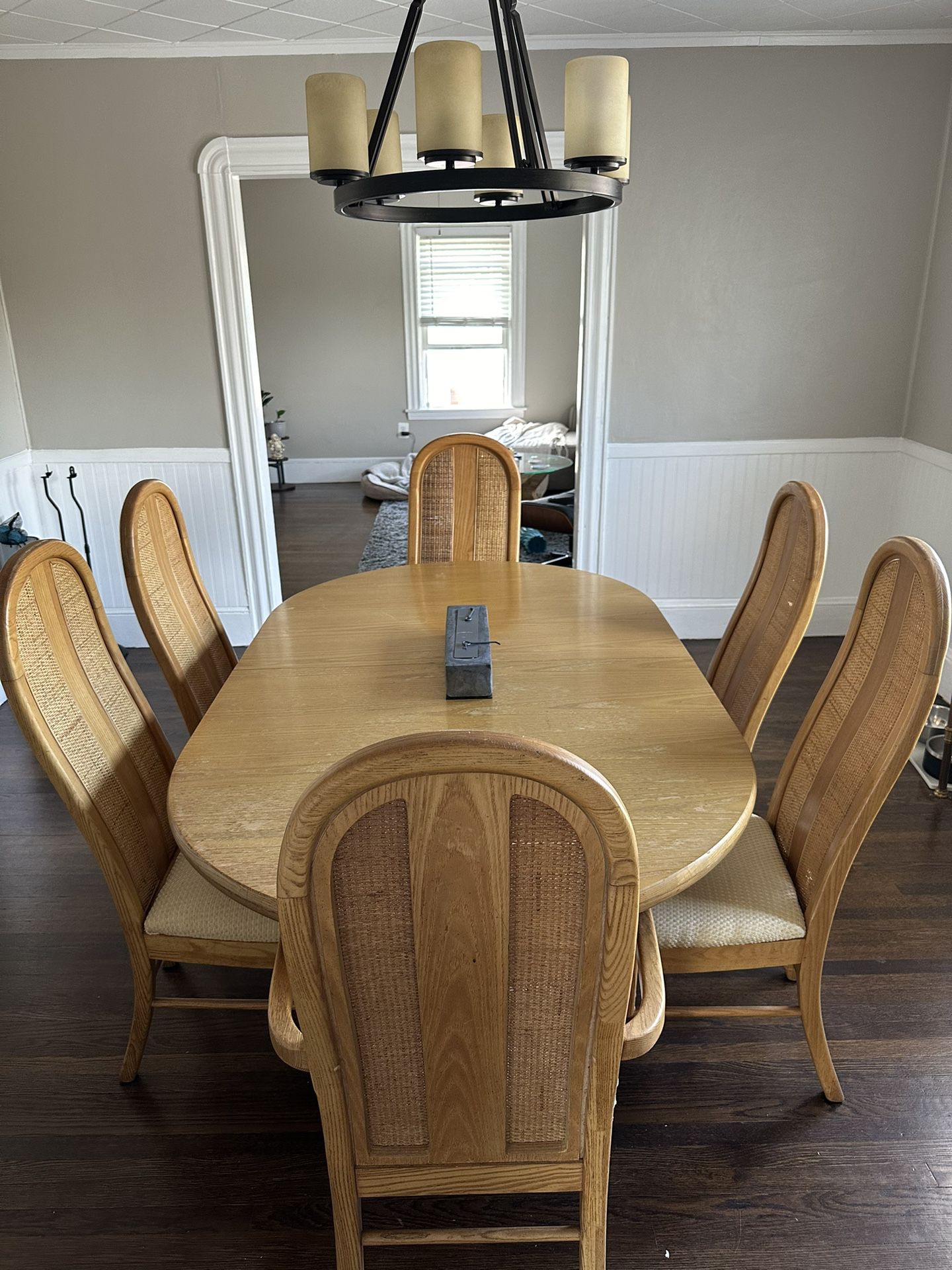 6 Person Solid Wood Dining Room Table
