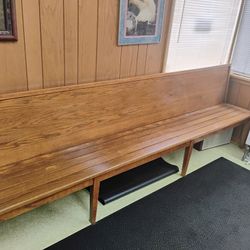 10 Foot 5 In Oak Bench Inn Office