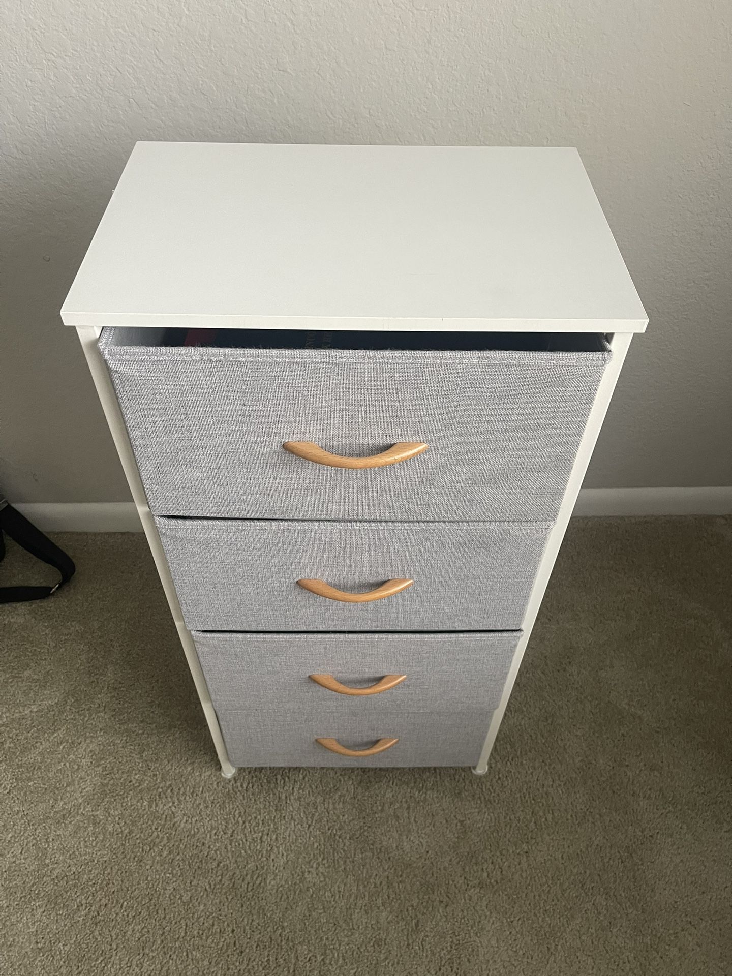 Drawer Dresser, Fabric Tower