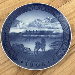 ROYAL COPENHAGEN 1968 Christmas Plate - Lot of FIVE Plate, 