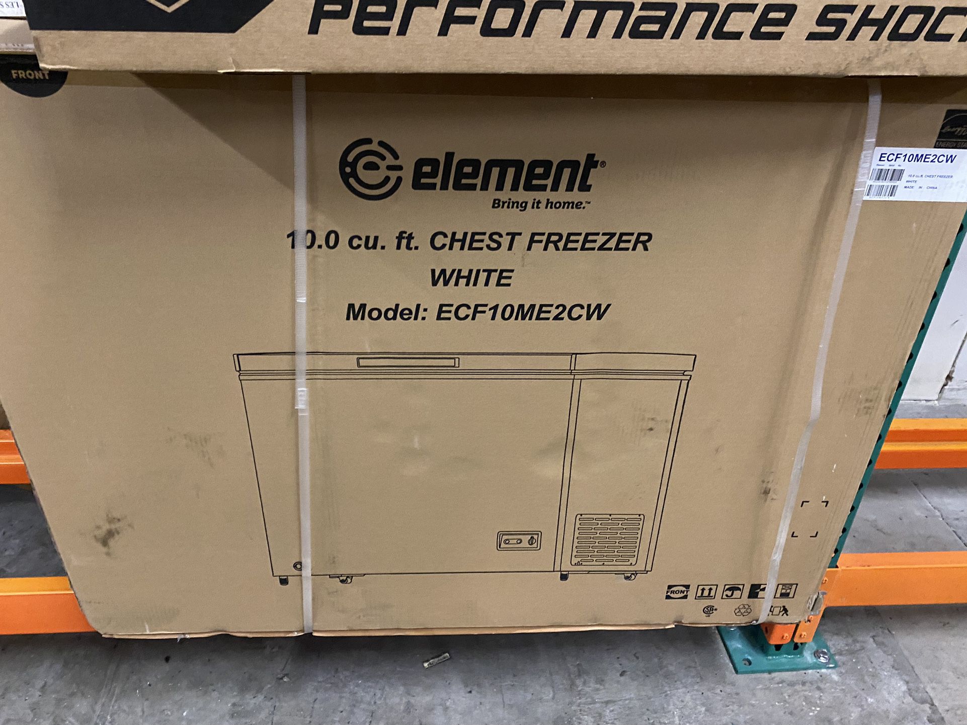 Element 10 Cu Ft Chest Freezer.  New, in the box.  Never opened