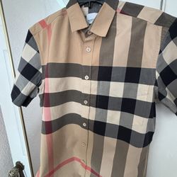 burberry button-up shirt