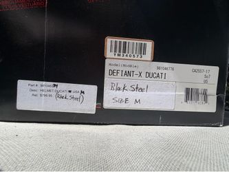 Brand new Ducati helmet MEDIUM  (never used) w/ receipt – need gone today