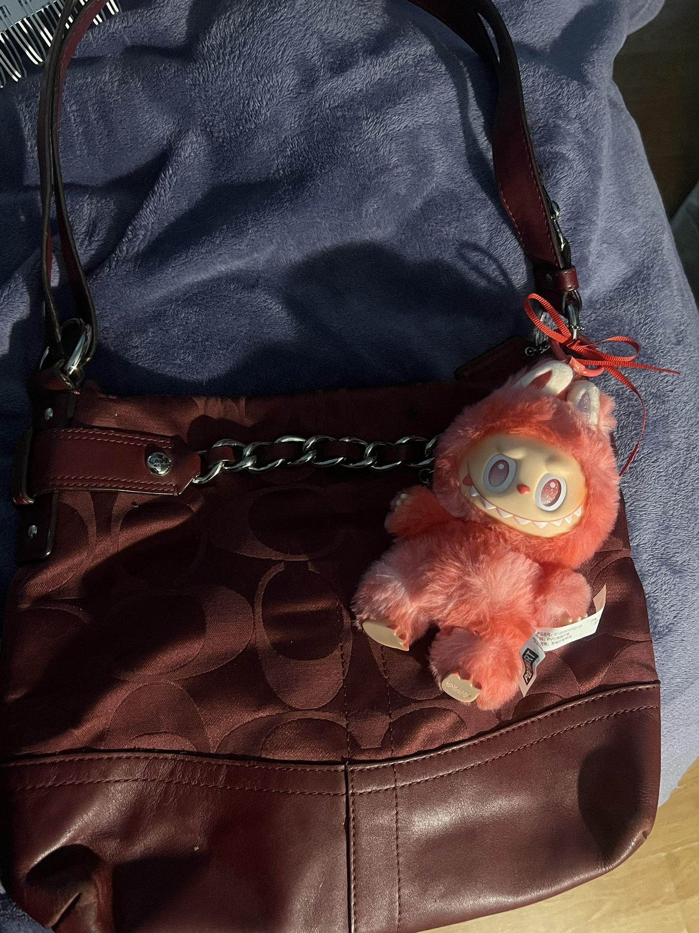 Coach Bag With Keychain