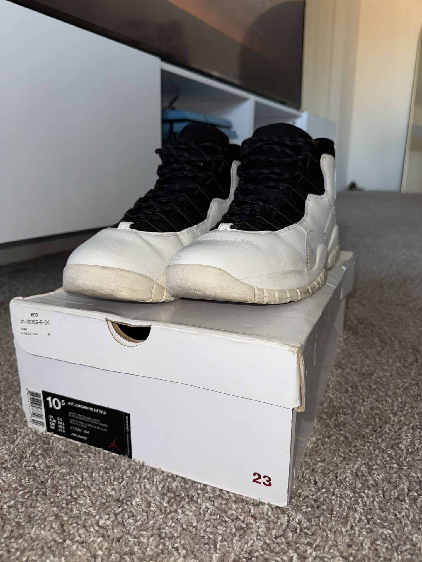 Jordan 10 Retro I'm Back 2018 Sneakers Size 10.5