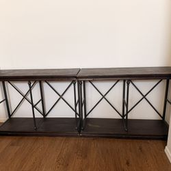 2 Wood Entry Tables