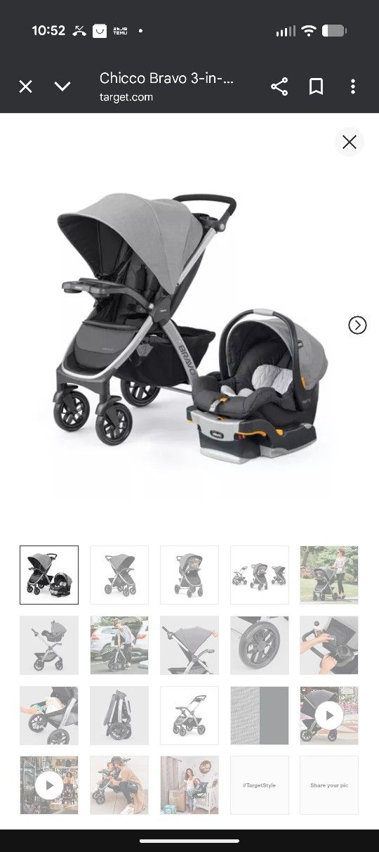 Chico 360fit Car Seat And Stroller Used