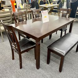 6pc Dinning Table Set $699
