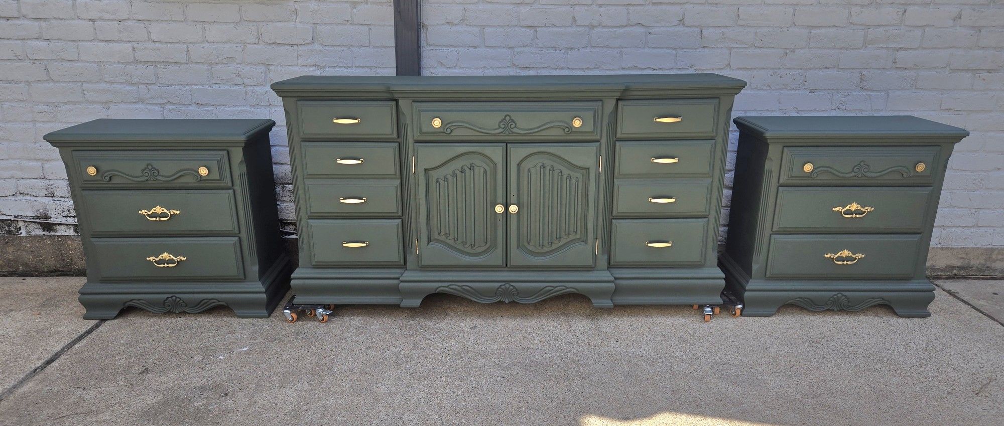 Dark Green Dresser