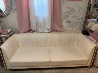 White Leather Sofa