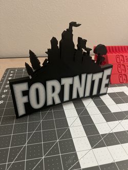 Fortnite 3D Printed Logo Desk Stand
