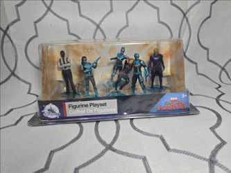 Disney Store Captain Marvel Figurine 6 Pc Action Figure Play Set Cake Topper New