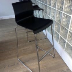 2 Ikea Glenn Bar Stools Black 