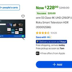 55’ ONN ROKU TV