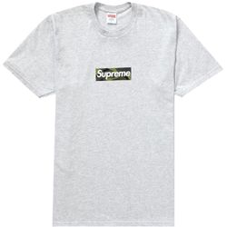 Supreme Ash Grey Box Logo T Shirt