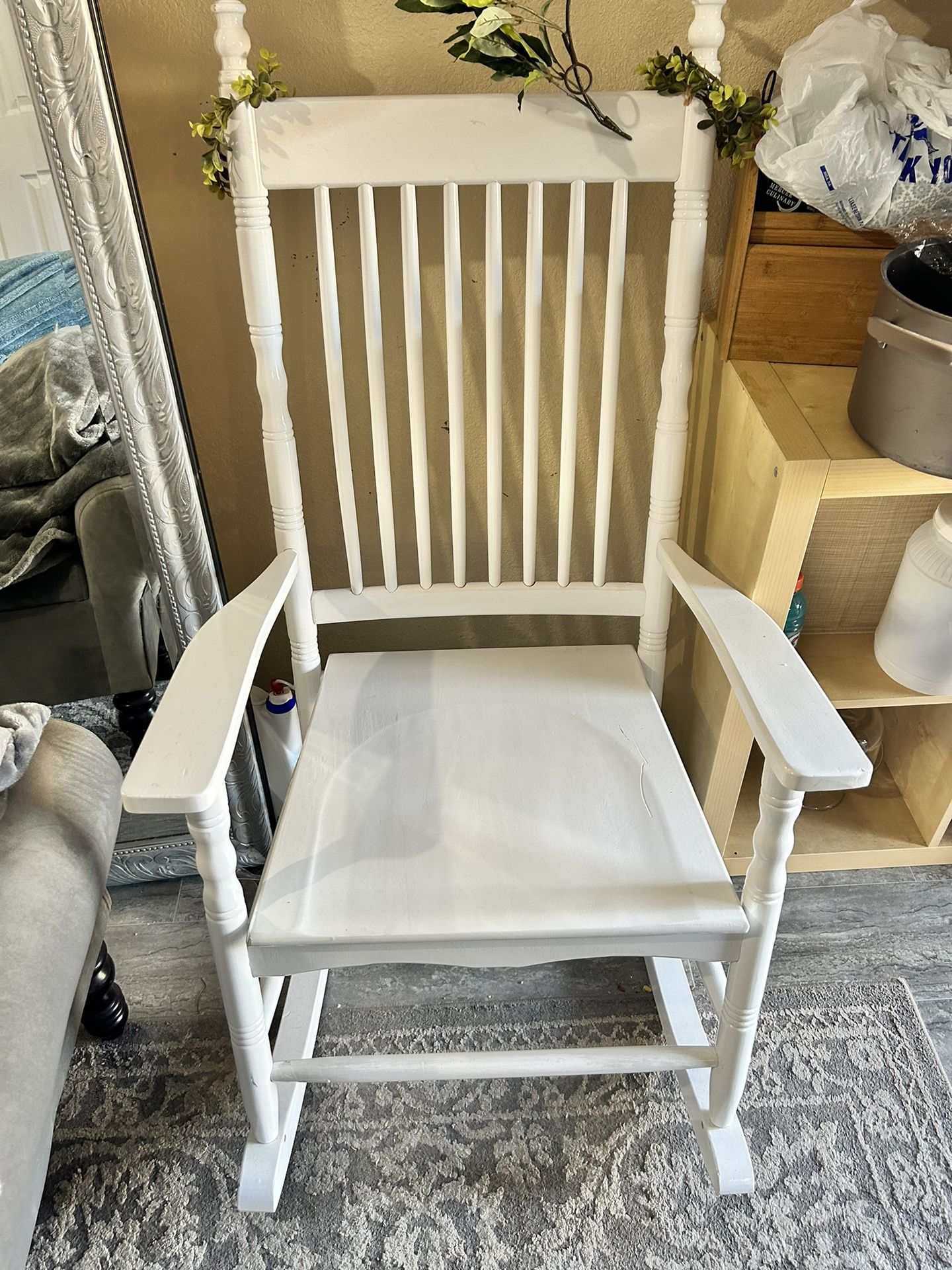 White Rocking Chair 