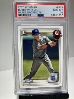 Bobby Witt Jr. RC 2020 Bowman Paper Prospects - #BP25 PSA 10