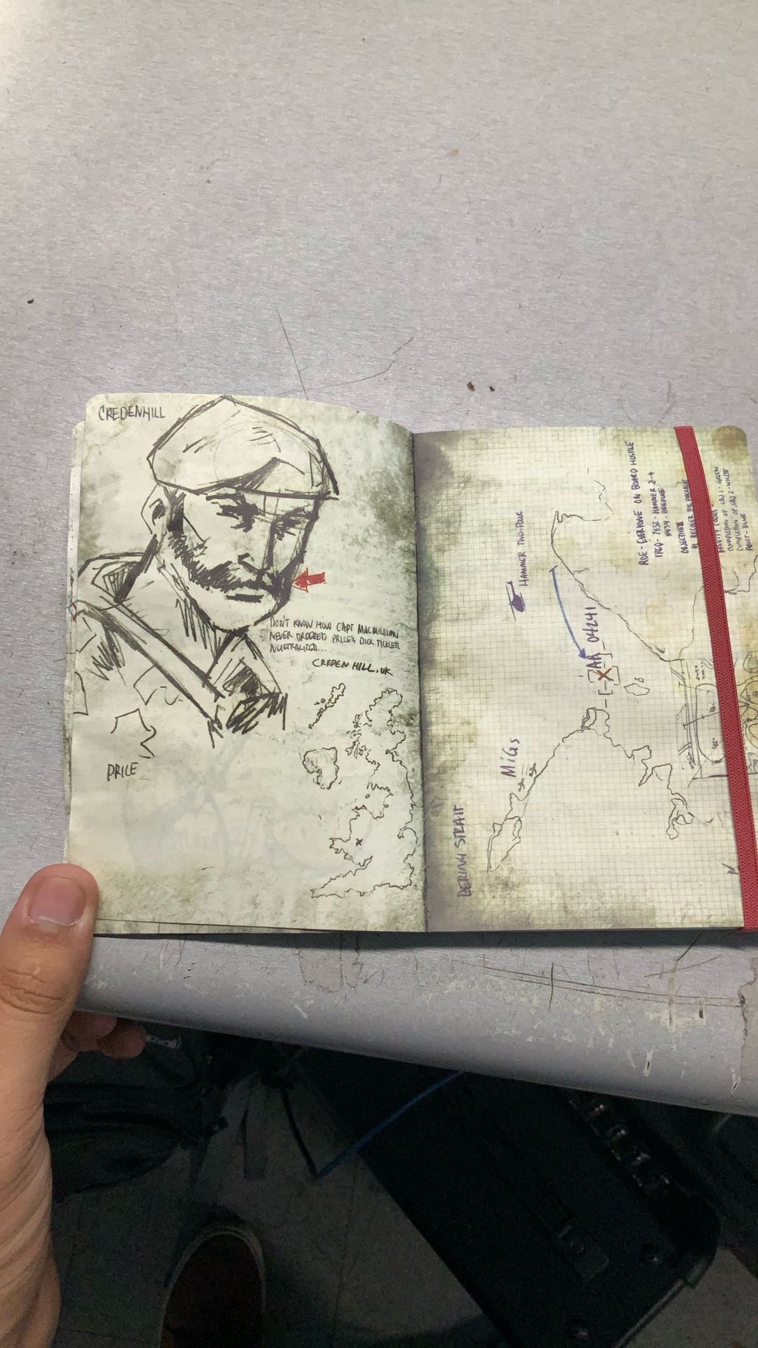 Soap Journal COD Book Mactavish Tactical 100 Pages Diary Memorabilia Creed hill