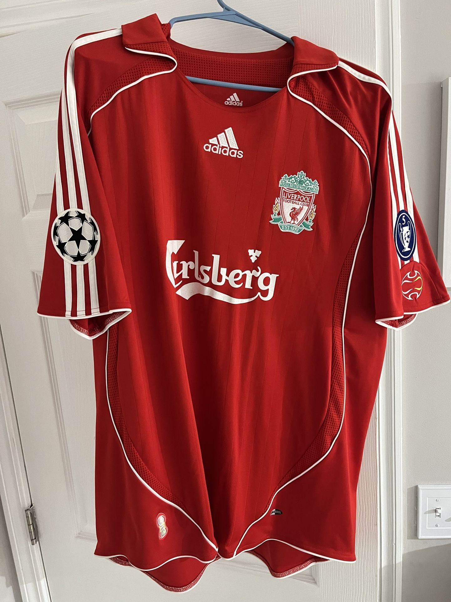 Adidas Liverpool Steven Gerrard 2006 2007 Champions League Jersey