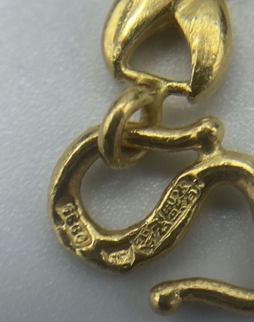 24k Yellow Gold Bracelet 18.5 Grams  /- Send Me Your Offer-/