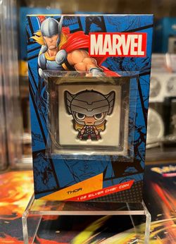 2023 Marvel Thor 1 oz .999 Silver Chibi Coin – New Zealand Mint – Box & Display