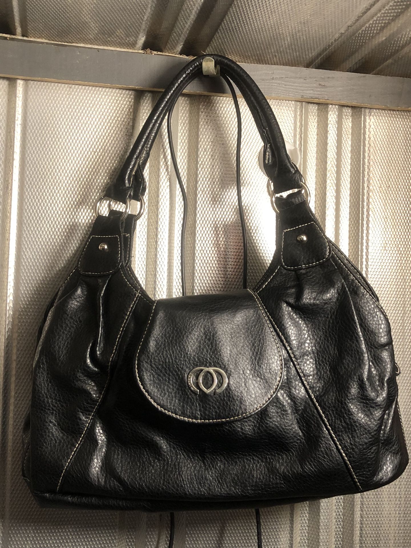 Minicci Black Leather Bag