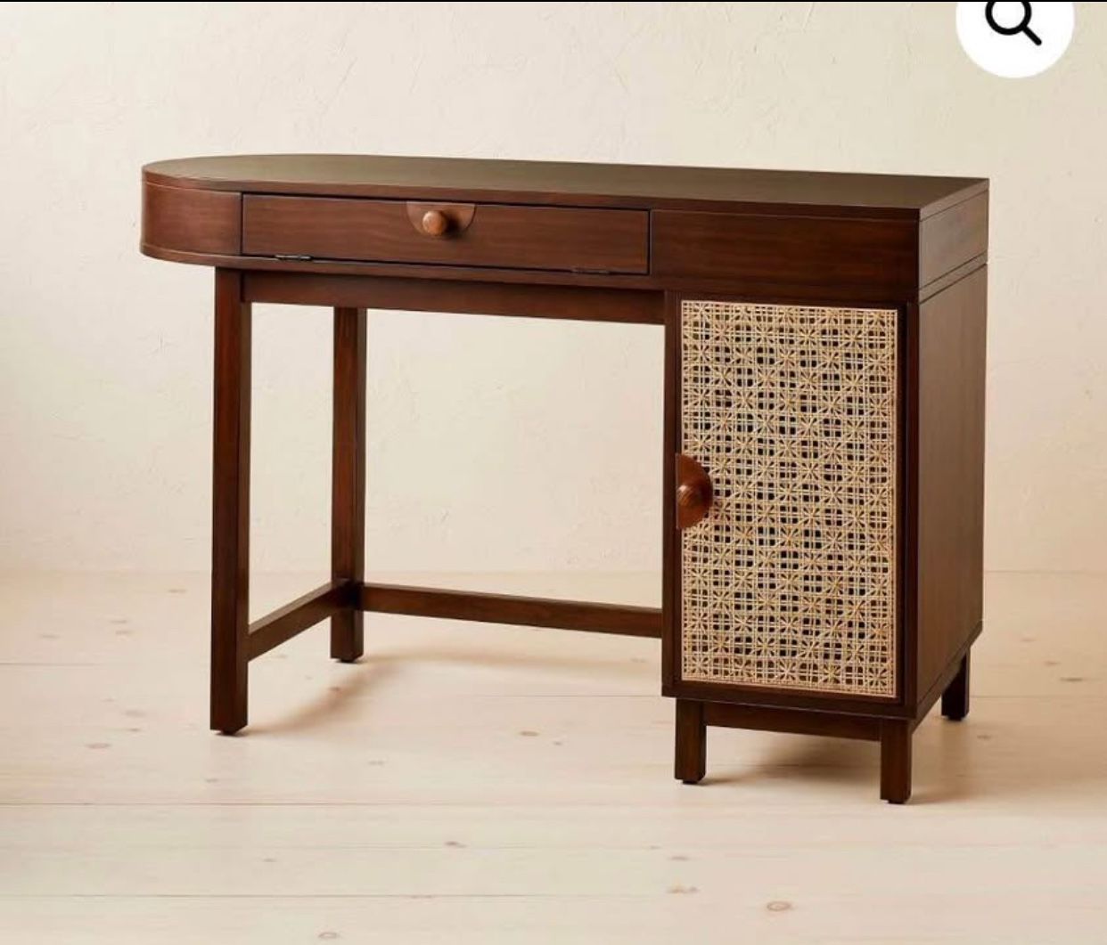 Brand new Home Palermo Desk Daisy Webbing Brown – Opalhouse designed with Jungalow