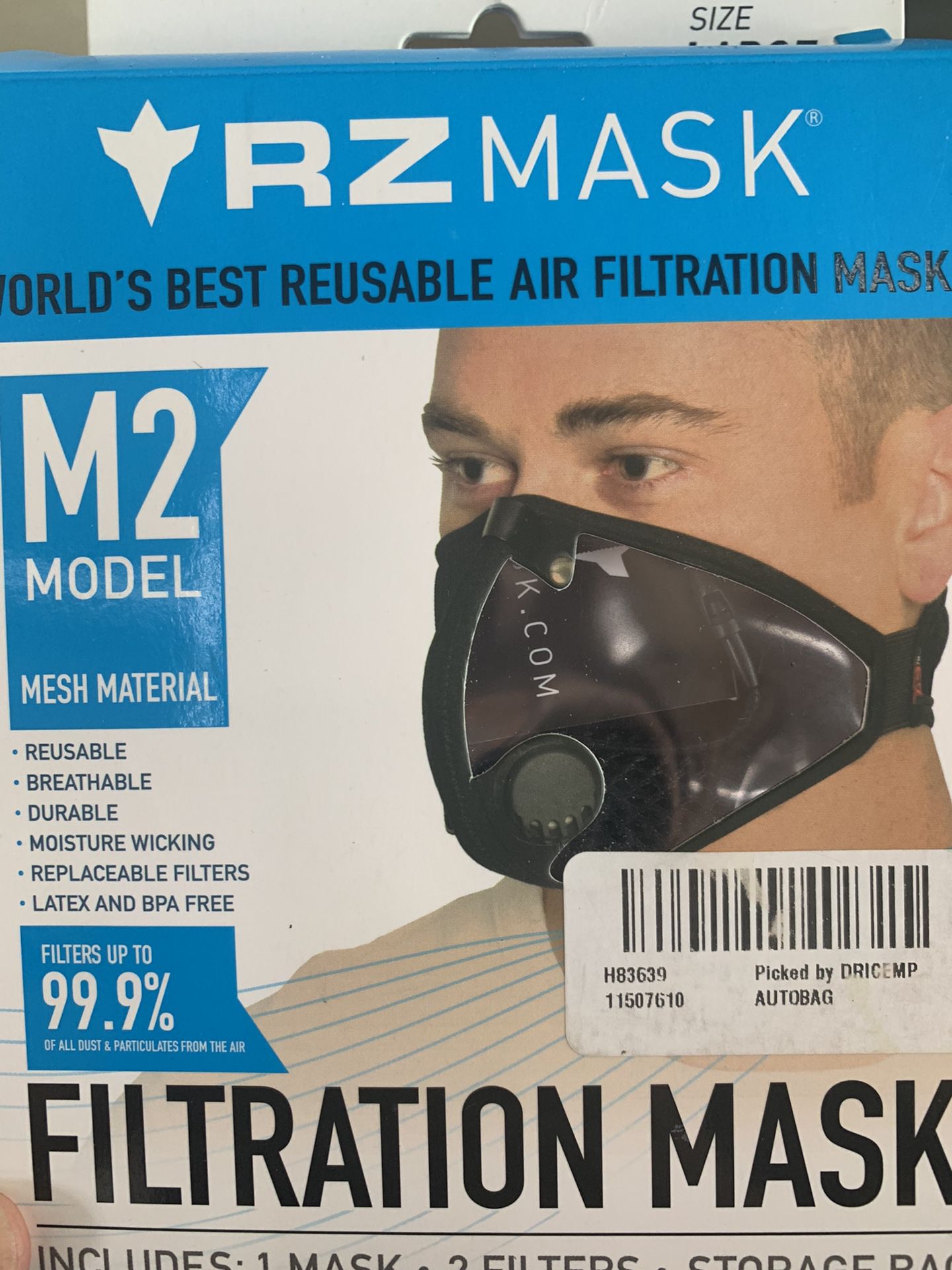 RZ Reusable Mesh Face Masks-similar To N95 L/Xl