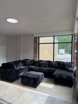NEW MASSIVE Oversized U-Shape Fluffy Sectional